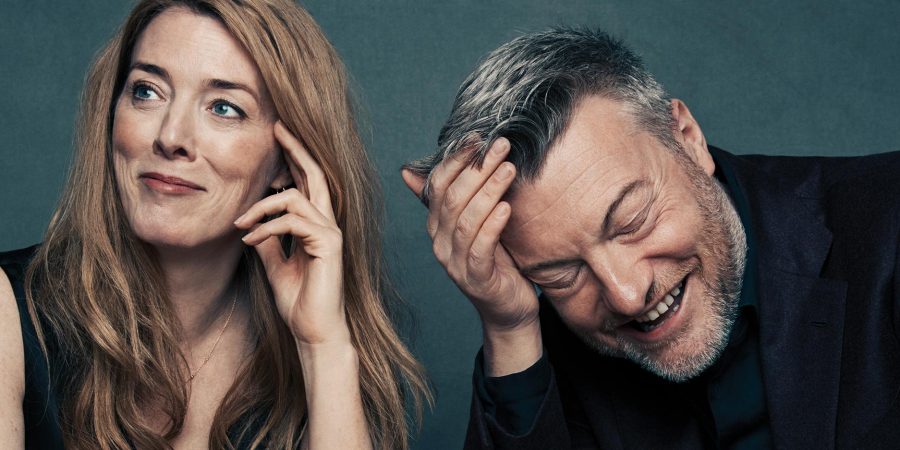 Charlie Brooker and Annabel Jones